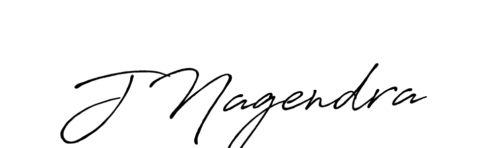 Create a beautiful signature design for name J Nagendra. With this signature (Antro_Vectra_Bolder) fonts, you can make a handwritten signature for free. J Nagendra signature style 7 images and pictures png