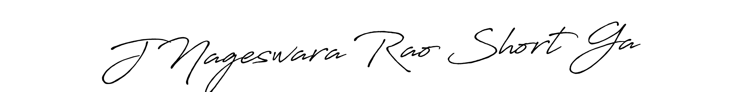 Create a beautiful signature design for name J Nageswara Rao Short Ga. With this signature (Antro_Vectra_Bolder) fonts, you can make a handwritten signature for free. J Nageswara Rao Short Ga signature style 7 images and pictures png
