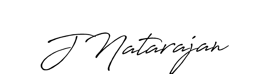 How to make J Natarajan name signature. Use Antro_Vectra_Bolder style for creating short signs online. This is the latest handwritten sign. J Natarajan signature style 7 images and pictures png