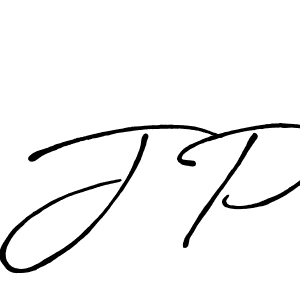 Also we have J P name is the best signature style. Create professional handwritten signature collection using Antro_Vectra_Bolder autograph style. J P signature style 7 images and pictures png