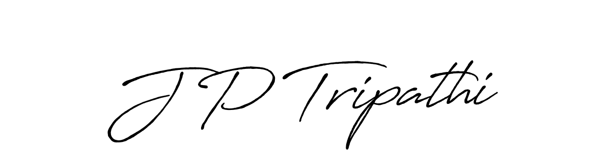 The best way (Antro_Vectra_Bolder) to make a short signature is to pick only two or three words in your name. The name J P Tripathi include a total of six letters. For converting this name. J P Tripathi signature style 7 images and pictures png