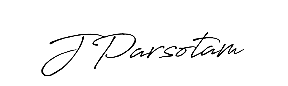 if you are searching for the best signature style for your name J Parsotam. so please give up your signature search. here we have designed multiple signature styles  using Antro_Vectra_Bolder. J Parsotam signature style 7 images and pictures png