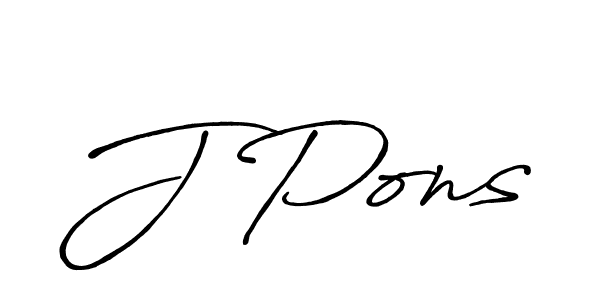 Use a signature maker to create a handwritten signature online. With this signature software, you can design (Antro_Vectra_Bolder) your own signature for name J Pons. J Pons signature style 7 images and pictures png