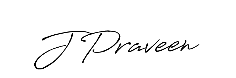 Also we have J Praveen name is the best signature style. Create professional handwritten signature collection using Antro_Vectra_Bolder autograph style. J Praveen signature style 7 images and pictures png