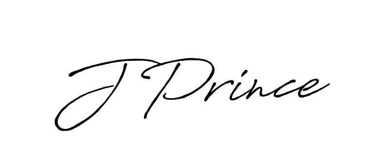 Design your own signature with our free online signature maker. With this signature software, you can create a handwritten (Antro_Vectra_Bolder) signature for name J Prince. J Prince signature style 7 images and pictures png