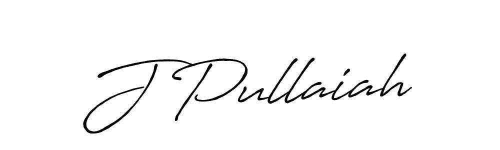 How to make J Pullaiah signature? Antro_Vectra_Bolder is a professional autograph style. Create handwritten signature for J Pullaiah name. J Pullaiah signature style 7 images and pictures png