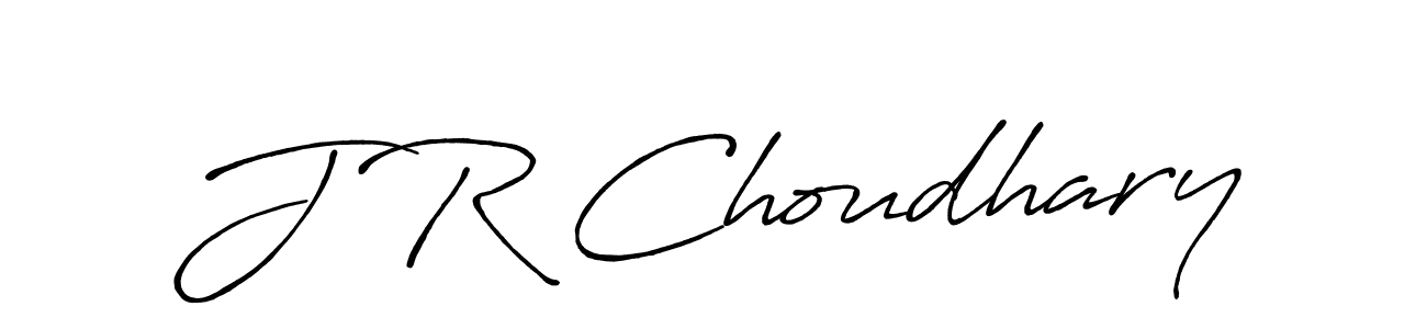 Design your own signature with our free online signature maker. With this signature software, you can create a handwritten (Antro_Vectra_Bolder) signature for name J R Choudhary. J R Choudhary signature style 7 images and pictures png