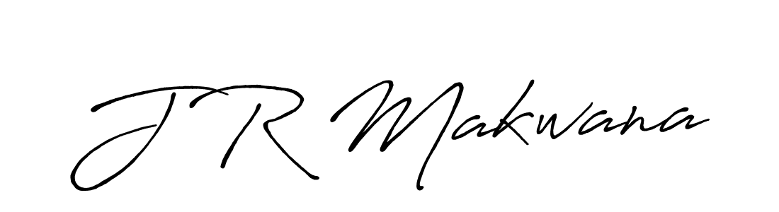 Design your own signature with our free online signature maker. With this signature software, you can create a handwritten (Antro_Vectra_Bolder) signature for name J R Makwana. J R Makwana signature style 7 images and pictures png