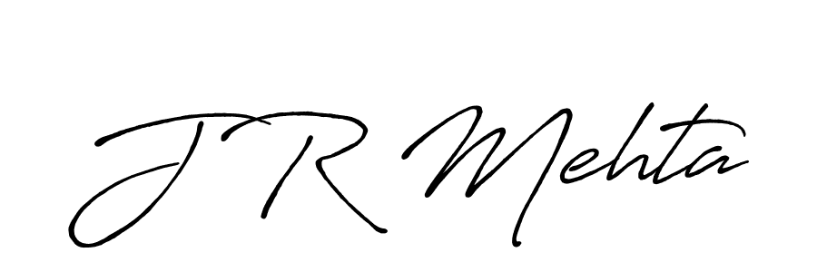The best way (Antro_Vectra_Bolder) to make a short signature is to pick only two or three words in your name. The name J R Mehta include a total of six letters. For converting this name. J R Mehta signature style 7 images and pictures png