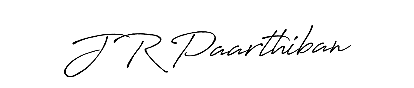 Use a signature maker to create a handwritten signature online. With this signature software, you can design (Antro_Vectra_Bolder) your own signature for name J R Paarthiban. J R Paarthiban signature style 7 images and pictures png