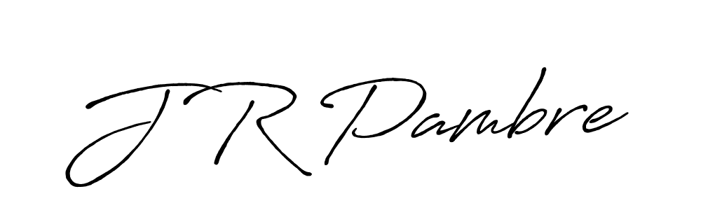 How to make J R Pambre signature? Antro_Vectra_Bolder is a professional autograph style. Create handwritten signature for J R Pambre name. J R Pambre signature style 7 images and pictures png