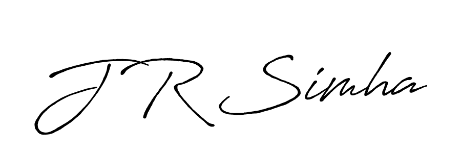 Similarly Antro_Vectra_Bolder is the best handwritten signature design. Signature creator online .You can use it as an online autograph creator for name J R Simha. J R Simha signature style 7 images and pictures png