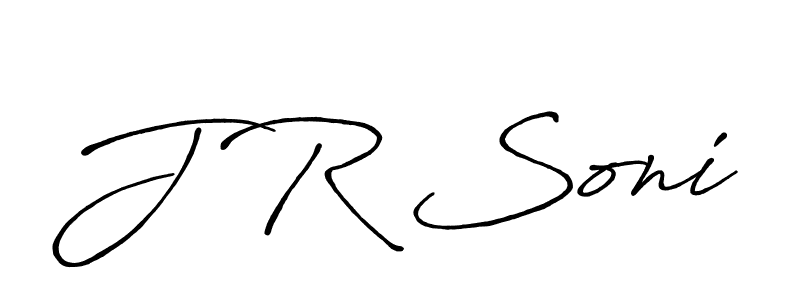 Use a signature maker to create a handwritten signature online. With this signature software, you can design (Antro_Vectra_Bolder) your own signature for name J R Soni. J R Soni signature style 7 images and pictures png