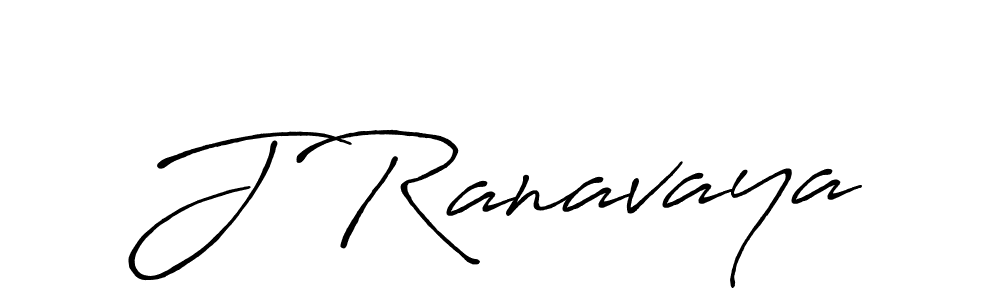 Design your own signature with our free online signature maker. With this signature software, you can create a handwritten (Antro_Vectra_Bolder) signature for name J Ranavaya. J Ranavaya signature style 7 images and pictures png