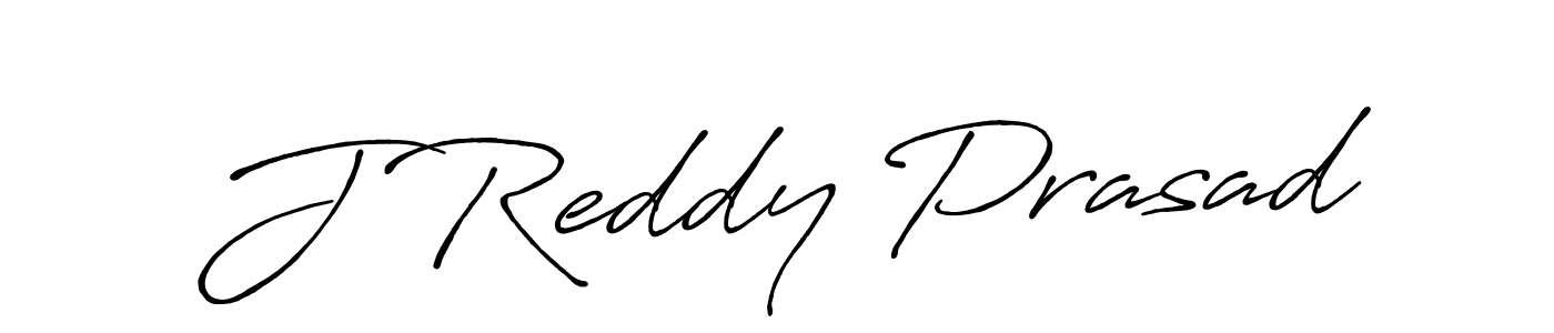 Create a beautiful signature design for name J Reddy Prasad. With this signature (Antro_Vectra_Bolder) fonts, you can make a handwritten signature for free. J Reddy Prasad signature style 7 images and pictures png