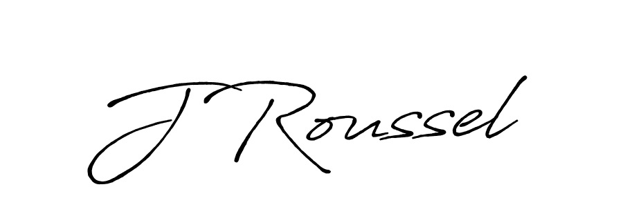 The best way (Antro_Vectra_Bolder) to make a short signature is to pick only two or three words in your name. The name J Roussel include a total of six letters. For converting this name. J Roussel signature style 7 images and pictures png