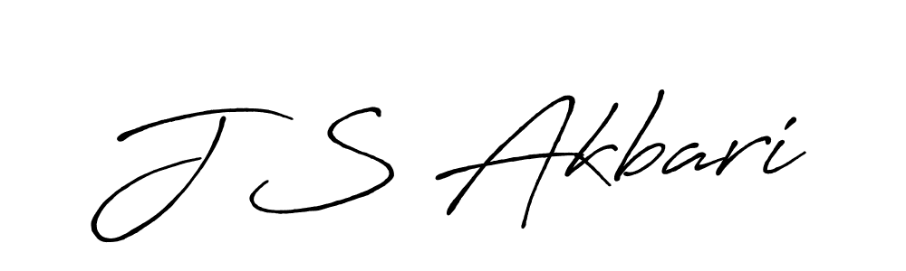 J S Akbari stylish signature style. Best Handwritten Sign (Antro_Vectra_Bolder) for my name. Handwritten Signature Collection Ideas for my name J S Akbari. J S Akbari signature style 7 images and pictures png