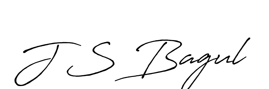 Also we have J S Bagul name is the best signature style. Create professional handwritten signature collection using Antro_Vectra_Bolder autograph style. J S Bagul signature style 7 images and pictures png