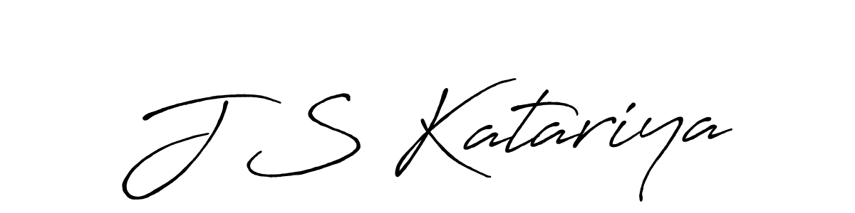 How to make J S Katariya signature? Antro_Vectra_Bolder is a professional autograph style. Create handwritten signature for J S Katariya name. J S Katariya signature style 7 images and pictures png