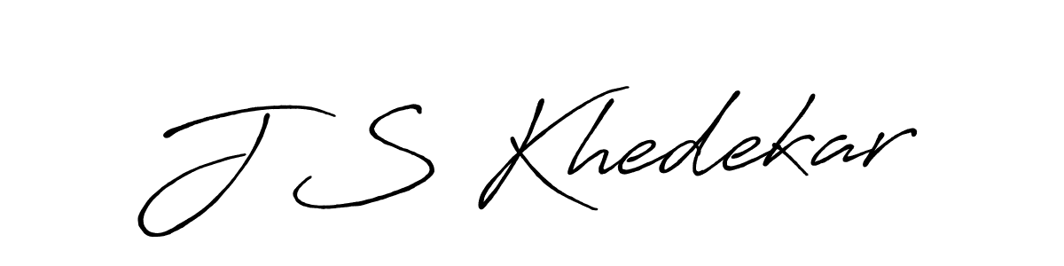 J S Khedekar stylish signature style. Best Handwritten Sign (Antro_Vectra_Bolder) for my name. Handwritten Signature Collection Ideas for my name J S Khedekar. J S Khedekar signature style 7 images and pictures png