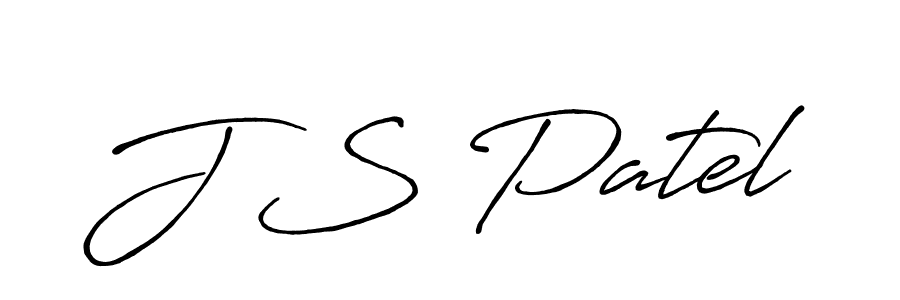 Also we have J S Patel name is the best signature style. Create professional handwritten signature collection using Antro_Vectra_Bolder autograph style. J S Patel signature style 7 images and pictures png