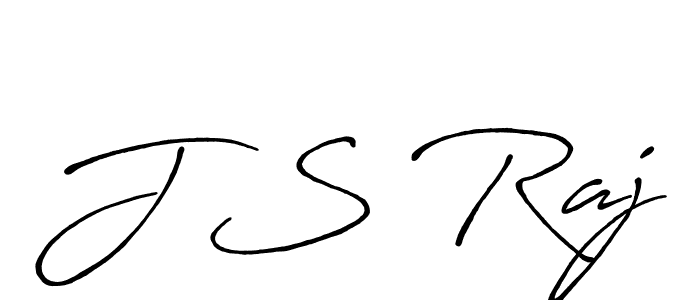 How to make J S Raj signature? Antro_Vectra_Bolder is a professional autograph style. Create handwritten signature for J S Raj name. J S Raj signature style 7 images and pictures png