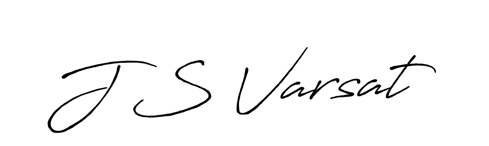 Also we have J S Varsat name is the best signature style. Create professional handwritten signature collection using Antro_Vectra_Bolder autograph style. J S Varsat signature style 7 images and pictures png