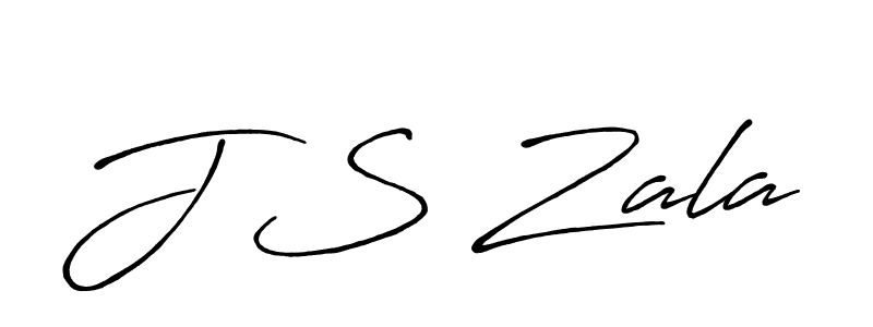Also You can easily find your signature by using the search form. We will create J S Zala name handwritten signature images for you free of cost using Antro_Vectra_Bolder sign style. J S Zala signature style 7 images and pictures png