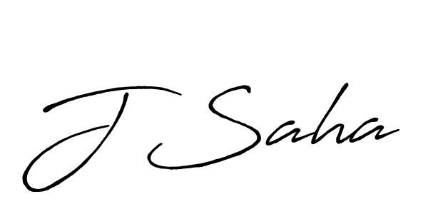 Make a beautiful signature design for name J Saha. With this signature (Antro_Vectra_Bolder) style, you can create a handwritten signature for free. J Saha signature style 7 images and pictures png
