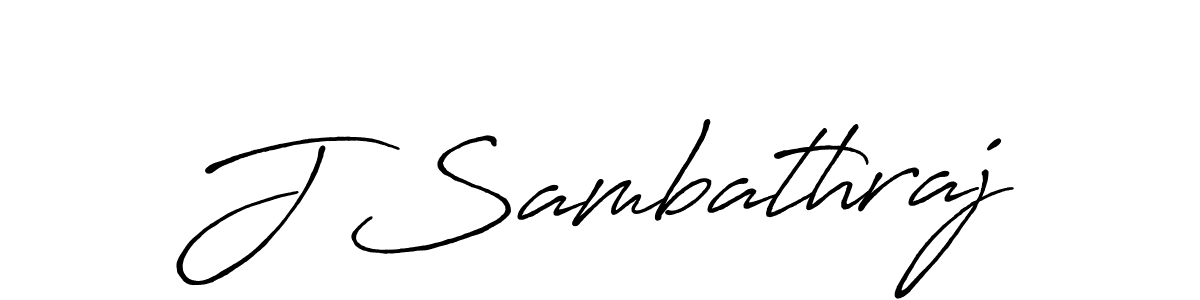 How to make J Sambathraj signature? Antro_Vectra_Bolder is a professional autograph style. Create handwritten signature for J Sambathraj name. J Sambathraj signature style 7 images and pictures png