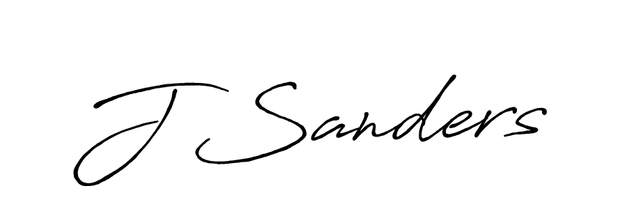 Use a signature maker to create a handwritten signature online. With this signature software, you can design (Antro_Vectra_Bolder) your own signature for name J Sanders. J Sanders signature style 7 images and pictures png