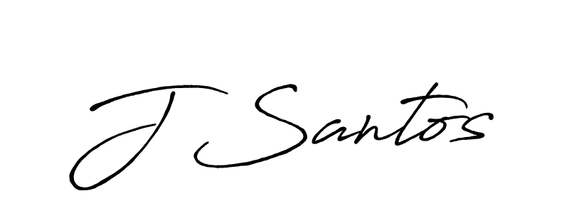 Also we have J Santos name is the best signature style. Create professional handwritten signature collection using Antro_Vectra_Bolder autograph style. J Santos signature style 7 images and pictures png