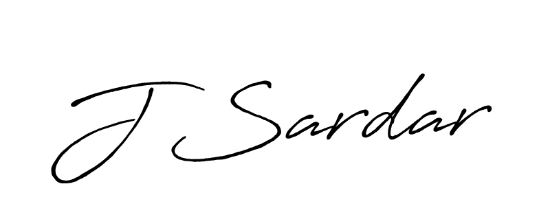 How to make J Sardar name signature. Use Antro_Vectra_Bolder style for creating short signs online. This is the latest handwritten sign. J Sardar signature style 7 images and pictures png