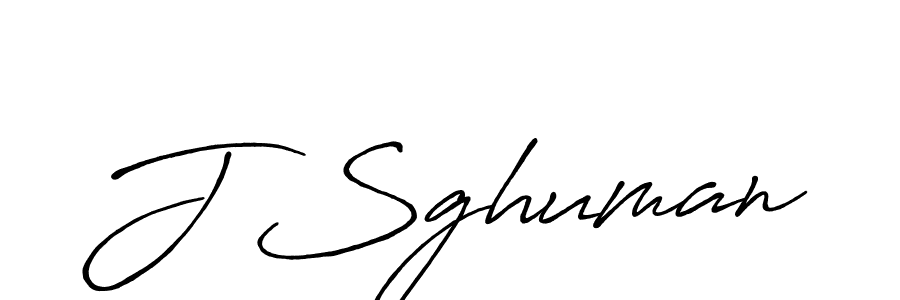 Create a beautiful signature design for name J Sghuman. With this signature (Antro_Vectra_Bolder) fonts, you can make a handwritten signature for free. J Sghuman signature style 7 images and pictures png