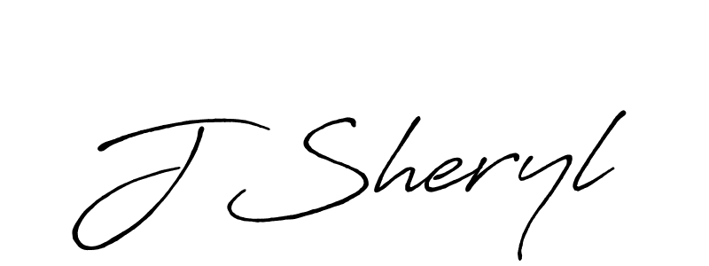 How to make J Sheryl signature? Antro_Vectra_Bolder is a professional autograph style. Create handwritten signature for J Sheryl name. J Sheryl signature style 7 images and pictures png