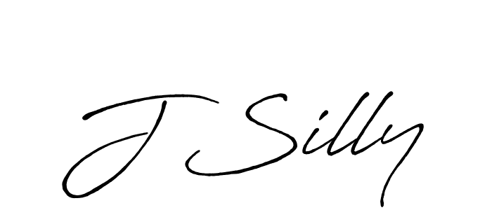 Make a beautiful signature design for name J Silly. With this signature (Antro_Vectra_Bolder) style, you can create a handwritten signature for free. J Silly signature style 7 images and pictures png