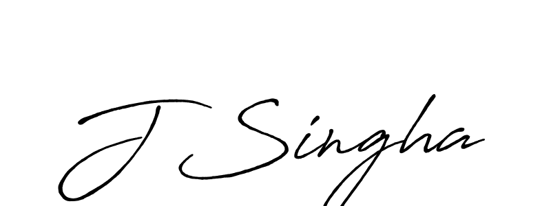 Also we have J Singha name is the best signature style. Create professional handwritten signature collection using Antro_Vectra_Bolder autograph style. J Singha signature style 7 images and pictures png