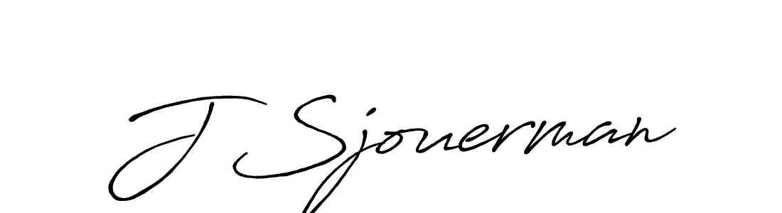 Design your own signature with our free online signature maker. With this signature software, you can create a handwritten (Antro_Vectra_Bolder) signature for name J Sjouerman. J Sjouerman signature style 7 images and pictures png