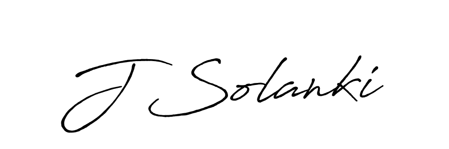 Also we have J Solanki name is the best signature style. Create professional handwritten signature collection using Antro_Vectra_Bolder autograph style. J Solanki signature style 7 images and pictures png