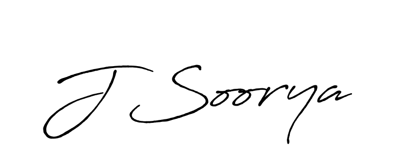 The best way (Antro_Vectra_Bolder) to make a short signature is to pick only two or three words in your name. The name J Soorya include a total of six letters. For converting this name. J Soorya signature style 7 images and pictures png