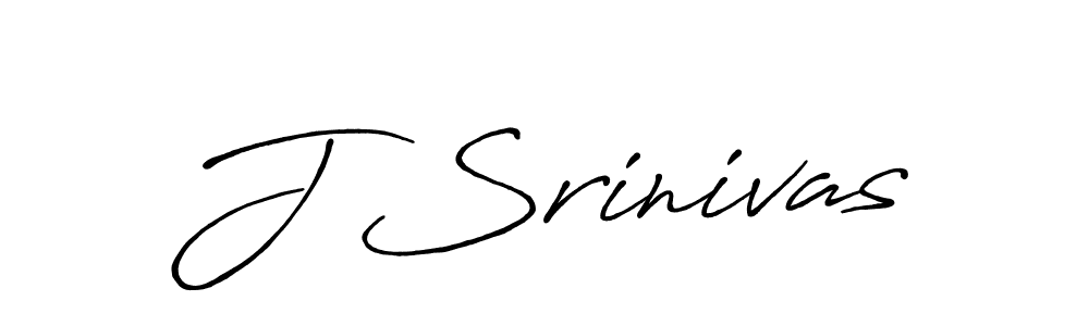 Create a beautiful signature design for name J Srinivas. With this signature (Antro_Vectra_Bolder) fonts, you can make a handwritten signature for free. J Srinivas signature style 7 images and pictures png