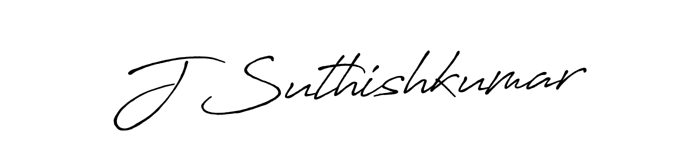 Design your own signature with our free online signature maker. With this signature software, you can create a handwritten (Antro_Vectra_Bolder) signature for name J Suthishkumar. J Suthishkumar signature style 7 images and pictures png