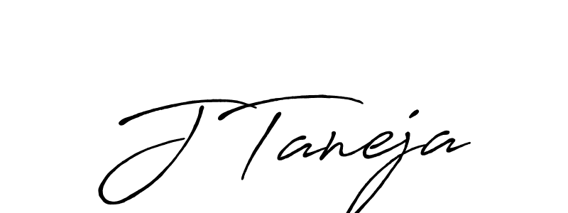 Also You can easily find your signature by using the search form. We will create J Taneja name handwritten signature images for you free of cost using Antro_Vectra_Bolder sign style. J Taneja signature style 7 images and pictures png