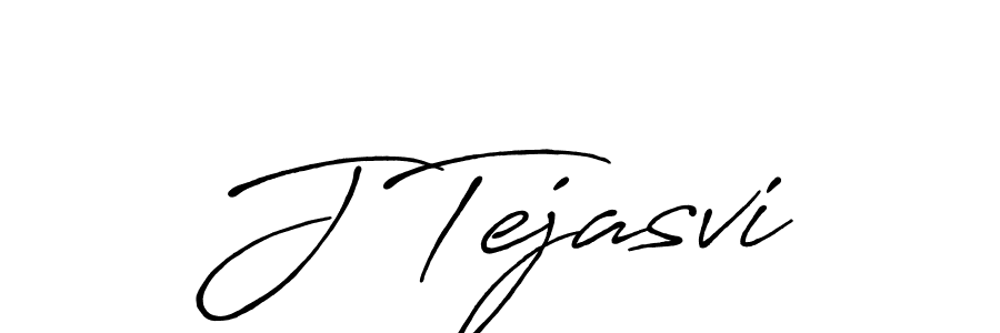 How to make J Tejasvi signature? Antro_Vectra_Bolder is a professional autograph style. Create handwritten signature for J Tejasvi name. J Tejasvi signature style 7 images and pictures png