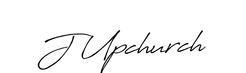 How to make J Upchurch name signature. Use Antro_Vectra_Bolder style for creating short signs online. This is the latest handwritten sign. J Upchurch signature style 7 images and pictures png
