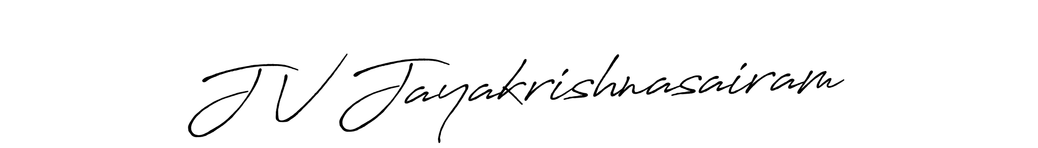 Also You can easily find your signature by using the search form. We will create J V Jayakrishnasairam name handwritten signature images for you free of cost using Antro_Vectra_Bolder sign style. J V Jayakrishnasairam signature style 7 images and pictures png