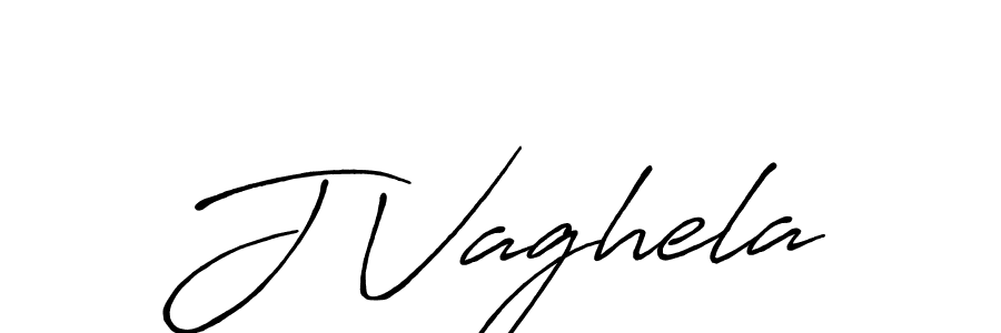 How to make J Vaghela name signature. Use Antro_Vectra_Bolder style for creating short signs online. This is the latest handwritten sign. J Vaghela signature style 7 images and pictures png