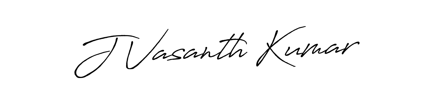 Design your own signature with our free online signature maker. With this signature software, you can create a handwritten (Antro_Vectra_Bolder) signature for name J Vasanth Kumar. J Vasanth Kumar signature style 7 images and pictures png