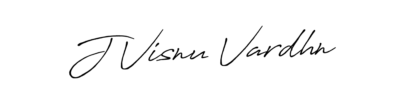 Similarly Antro_Vectra_Bolder is the best handwritten signature design. Signature creator online .You can use it as an online autograph creator for name J Visnu Vardhn. J Visnu Vardhn signature style 7 images and pictures png