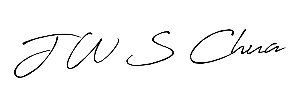 Use a signature maker to create a handwritten signature online. With this signature software, you can design (Antro_Vectra_Bolder) your own signature for name J W S Chua. J W S Chua signature style 7 images and pictures png